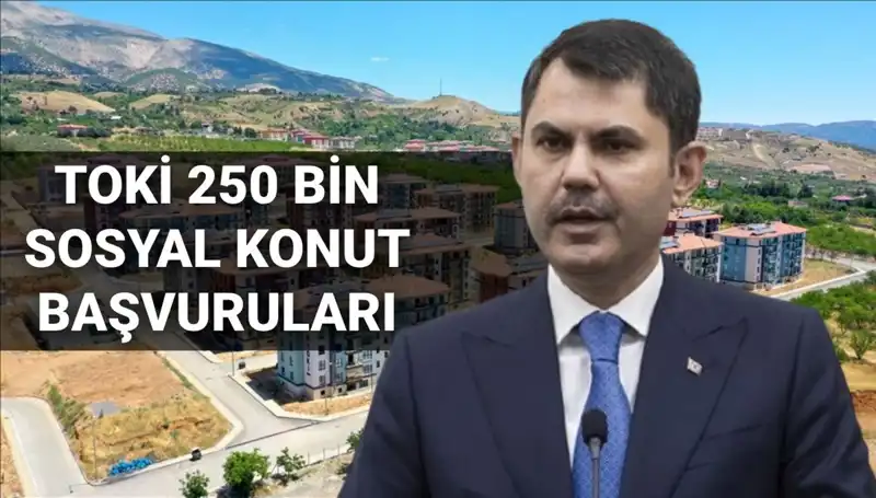 TOKİ 250 Bin Sosyal Konut Başvuruları: 2025 Tarihinde Başlıyor!