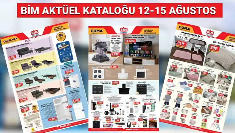 BİM 12-15 Ağustos Aktüel Kataloğu: Yepyeni Ürünlerle Alışveriş Keyfi